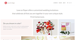 Desktop Screenshot of loveonpaper.com
